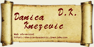 Danica Knežević vizit kartica